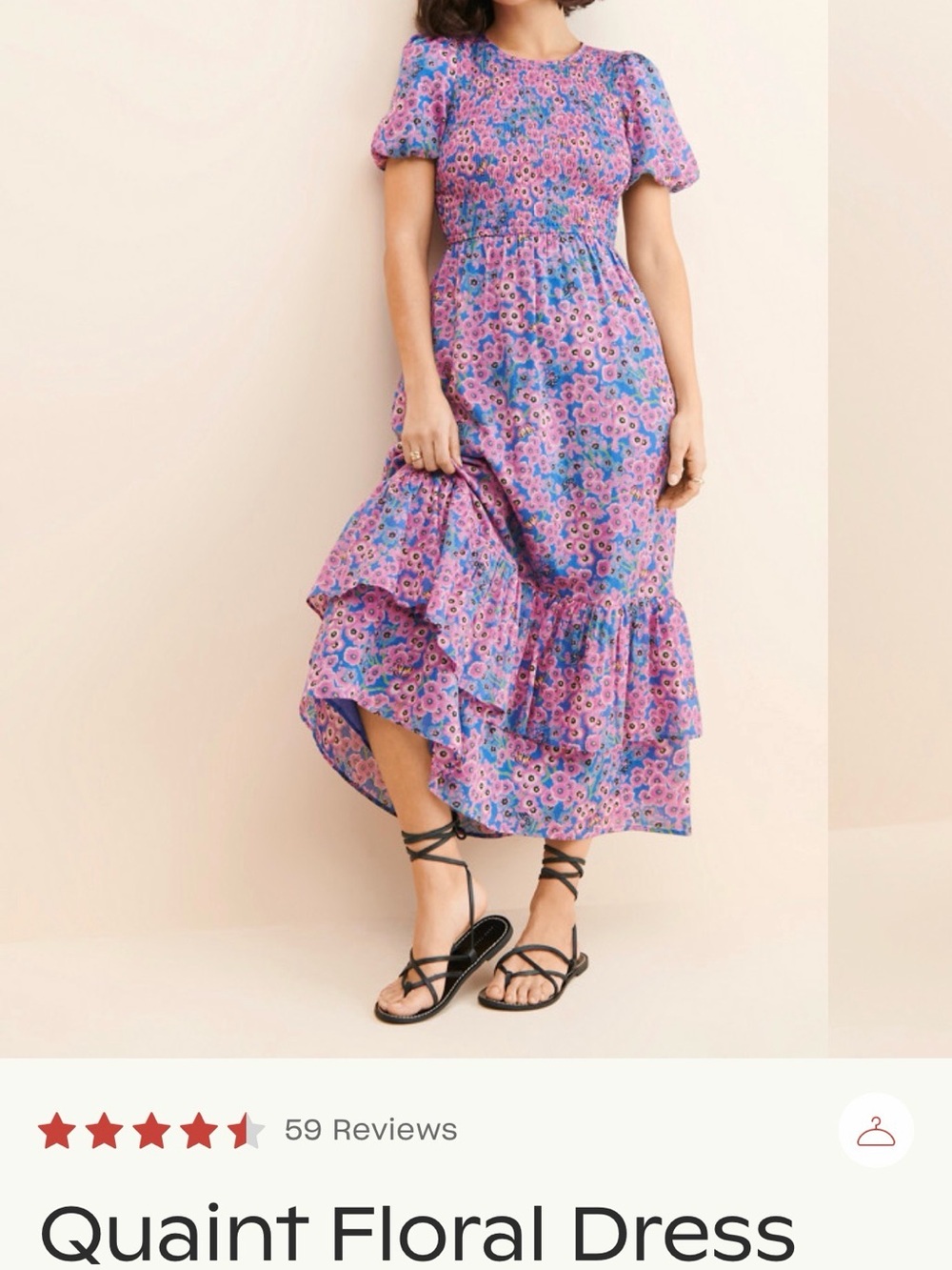 Banjanan Quaint Floral maxi drrss
